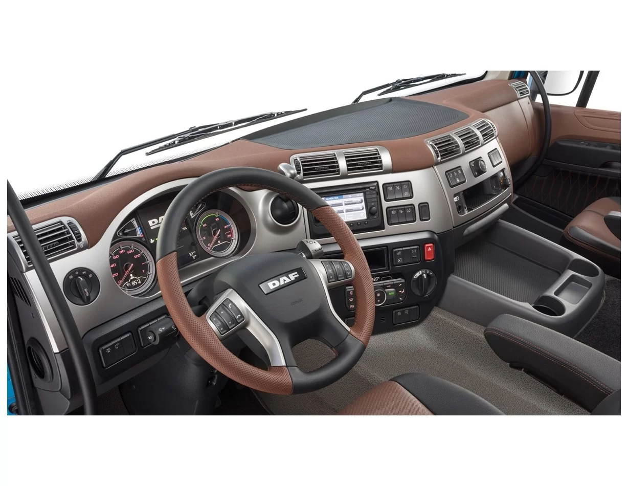 Daf CF 2014 3D súprava obloženia palubnej dosky interiéru 3D Súprava obloženia palubnej dosky - diely - 1