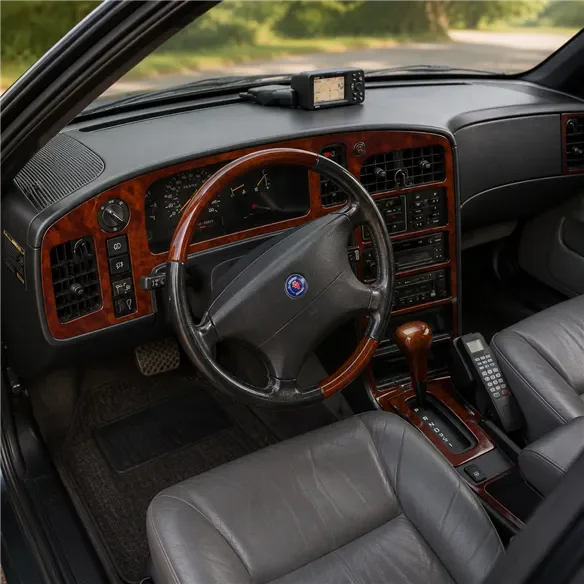 Saab 9000 1987–1994 Automatic Gearbox 3D sada dekorov interiéru palubnej dosky 12-dielna