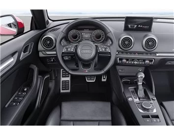 Audi A3 8V ab 2012-2018 Súprava obloženia palubnej dosky interiéru 3D Dekor 40 dielov - 3