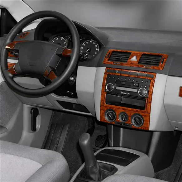 Skoda Fabia 6Y 1999–2006 3D sada dekorov interiéru palubnej dosky 24-dielna