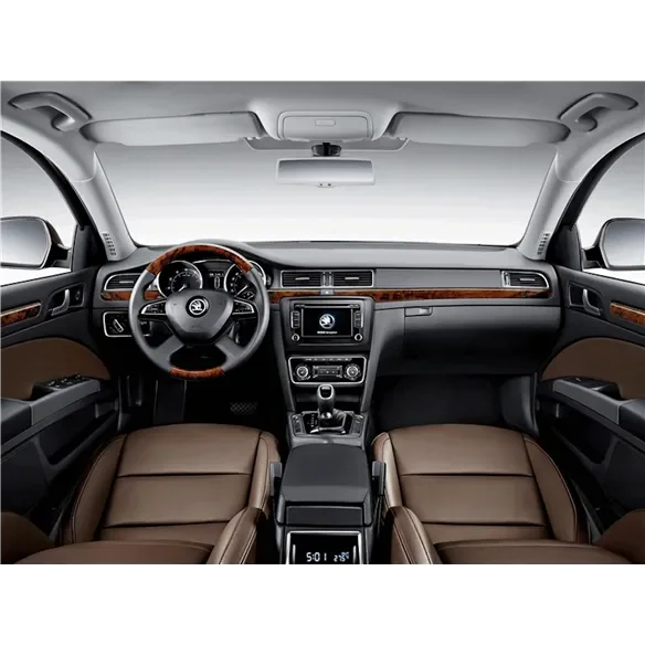 Skoda SuperB 2019 up 3D sada dekorov interiéru palubnej dosky 14-dielna