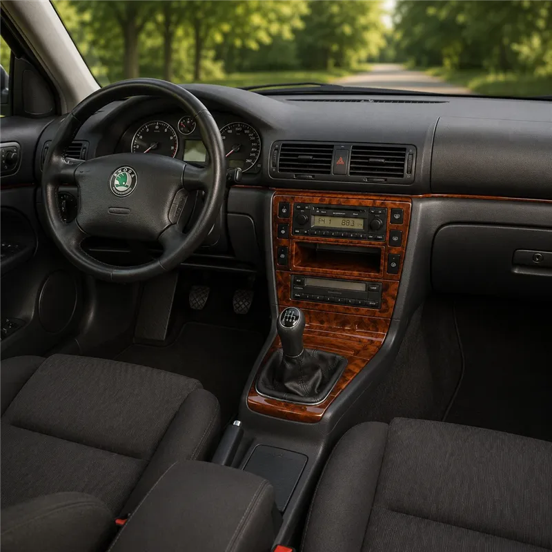 Skoda SuperB 2002–2007 3D sada dekorov interiéru palubnej dosky 6-dielna