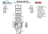 Základná sada Dodge Nitro 2007-UP, súprava obloženia interiéru automatickej prevodovky BD Dash - 1