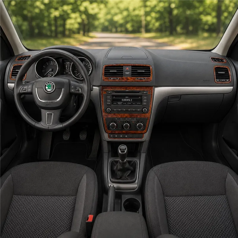 Skoda Yeti od 2010 3D sada dekorov interiéru palubnej dosky 36-dielna