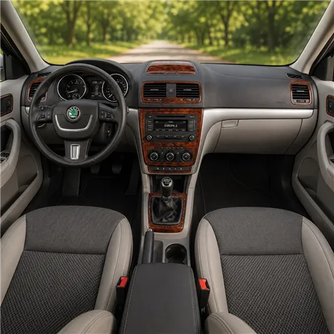Skoda Yeti od 2010 3D sada dekorov interiéru palubnej dosky 36-dielna