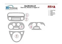 Fiat 500 2012-UP Základná sada, Klimatizácia, Klimatizácia Interiér BD Dash Trim Kit - 1