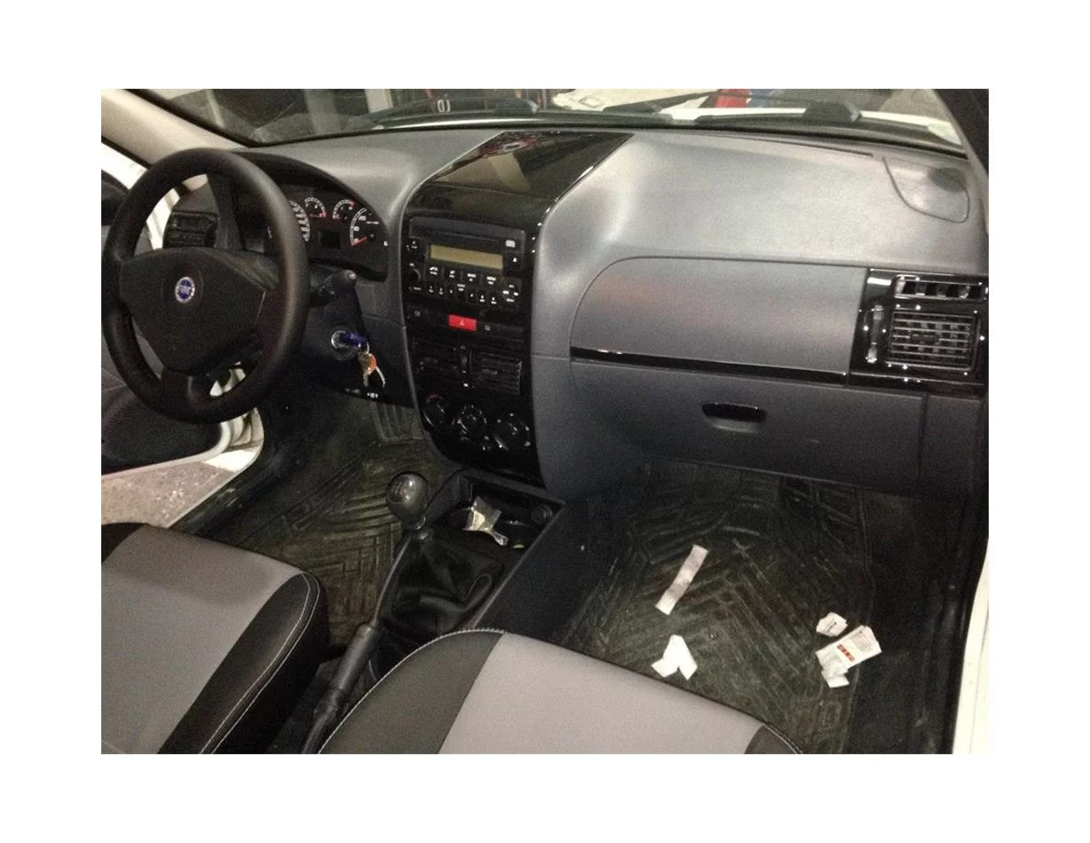 Fiat Albea 01.2005 Súprava obloženia palubnej dosky 3D interiéru Dekorácia palubnej dosky 11 dielov - 1