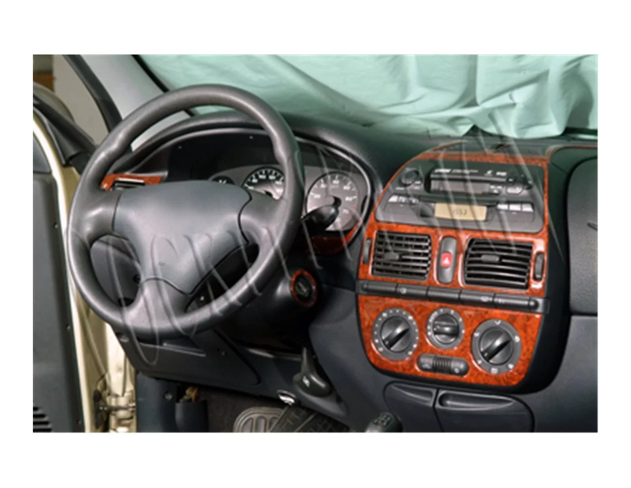 Fiat Brava-Marea 10.1995 Súprava obloženia palubnej dosky 3D interiéru Dekorácia palubnej dosky 8 dielov - 1