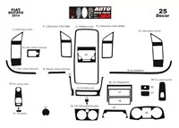 Súprava obloženia palubnej dosky Fiat Ducato 2014 3D interiéru 25 dielov - 2 Súprava obloženia palubnej dosky Fiat Ducato 2014 3D interiéru 25 dielov - 2