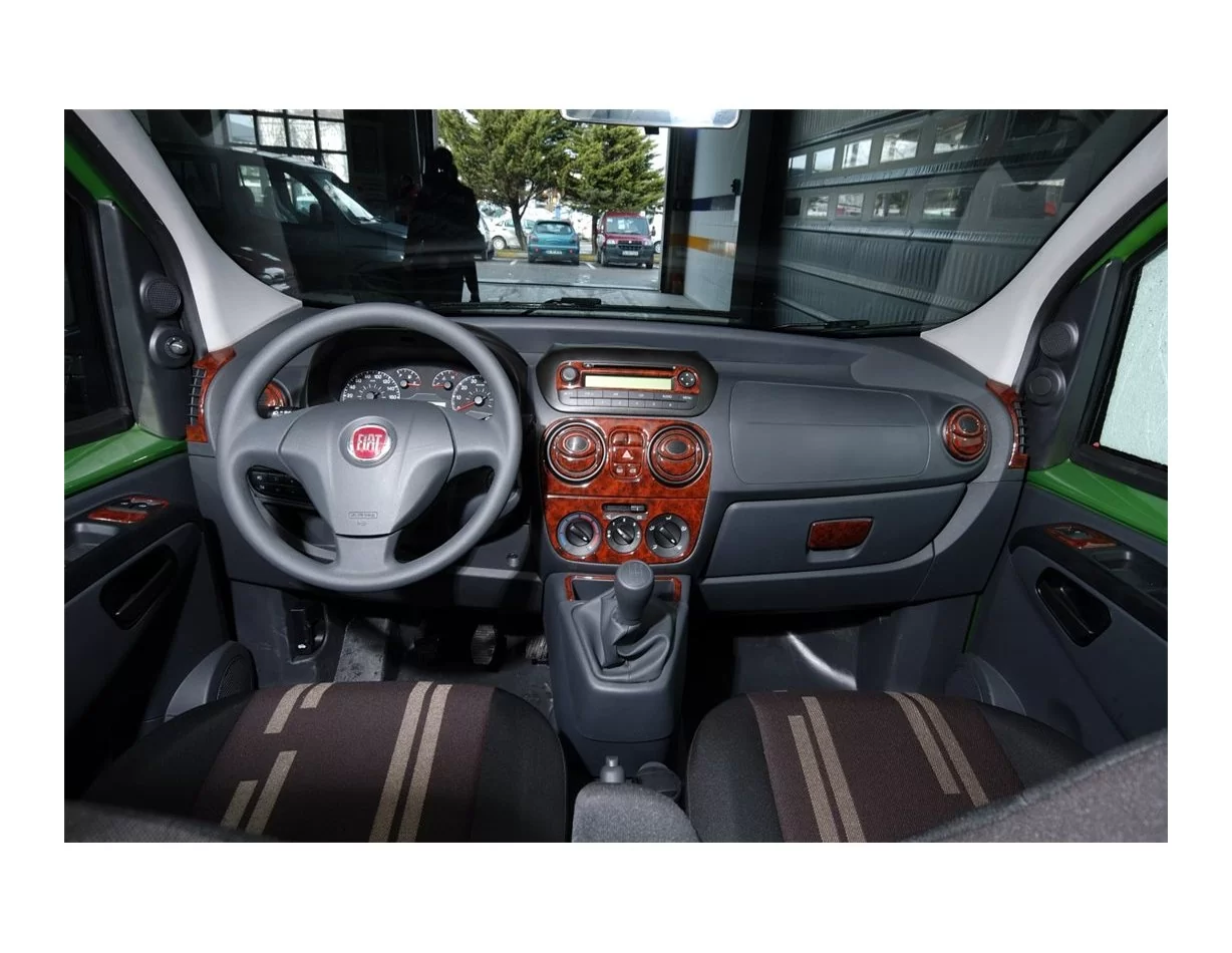 Fiat Fiorino 01.2008 Súprava obloženia palubnej dosky 3D interiéru Dekorácia palubnej dosky 27 dielov - 1