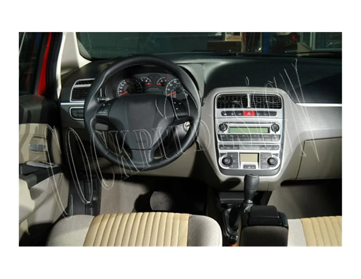Fiat Grande Punto 08.2005 Súprava obloženia palubnej dosky interiéru 3D Dekor 16 dielov - 1