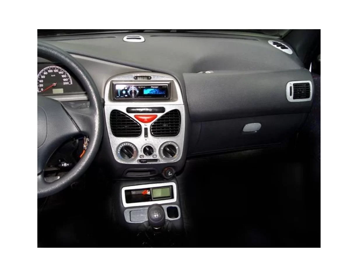 Fiat Palio-Albea-Strada 04.02-06.05 Súprava obloženia palubnej dosky 3D interiéru Dekorácia palubnej dosky 18 dielov - 1