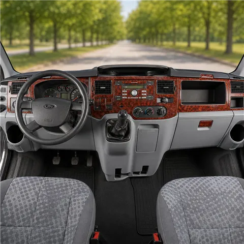 Ford Transit Journey 2006–2010 3D sada dekorov interiéru palubnej dosky 23-dielna