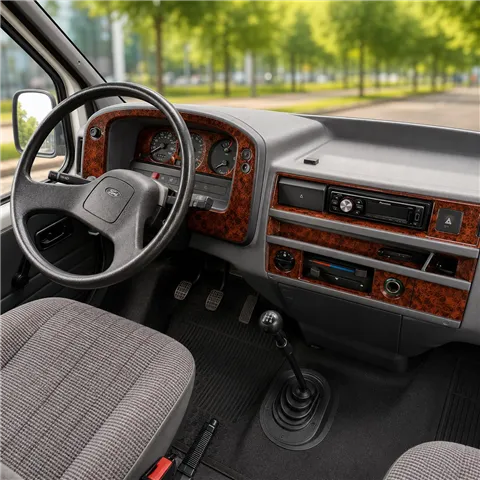Ford Transit 1995–1997 3D sada dekorov interiéru palubnej dosky 7-dielna