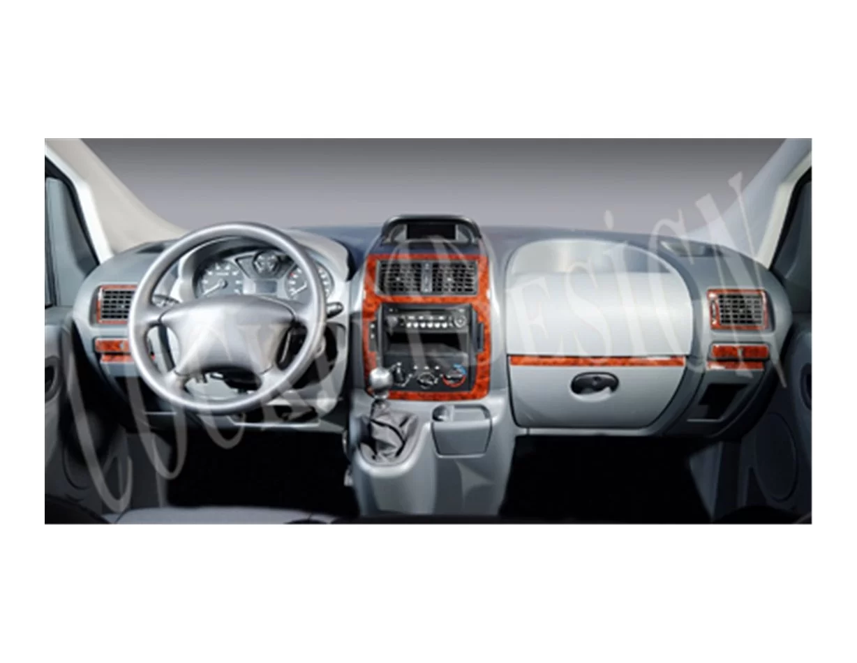 Fiat Scudo 01.2007 Súprava obloženia palubnej dosky 3D interiéru Dekorácia palubnej dosky 12 dielov - 1