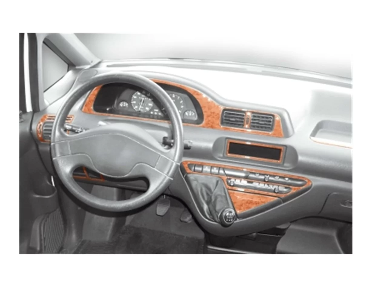 Fiat Scudo 01.96-12.06 Súprava obloženia palubnej dosky 3D interiéru Dekorácia palubnej dosky 9 dielov - 1