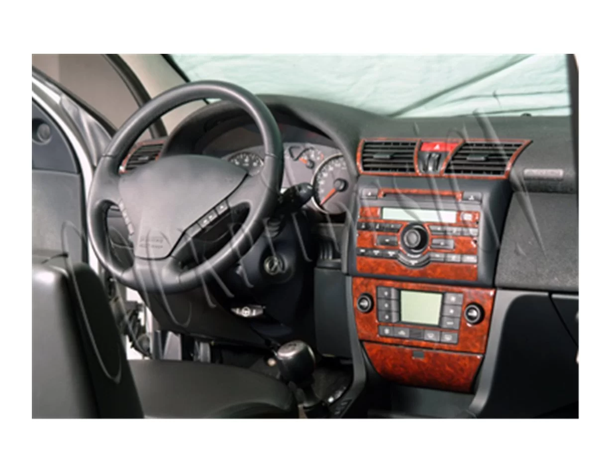 Fiat Stilo 03.2003 Súprava obloženia palubnej dosky 3D interiéru Dekorácia palubnej dosky 13 dielov - 1