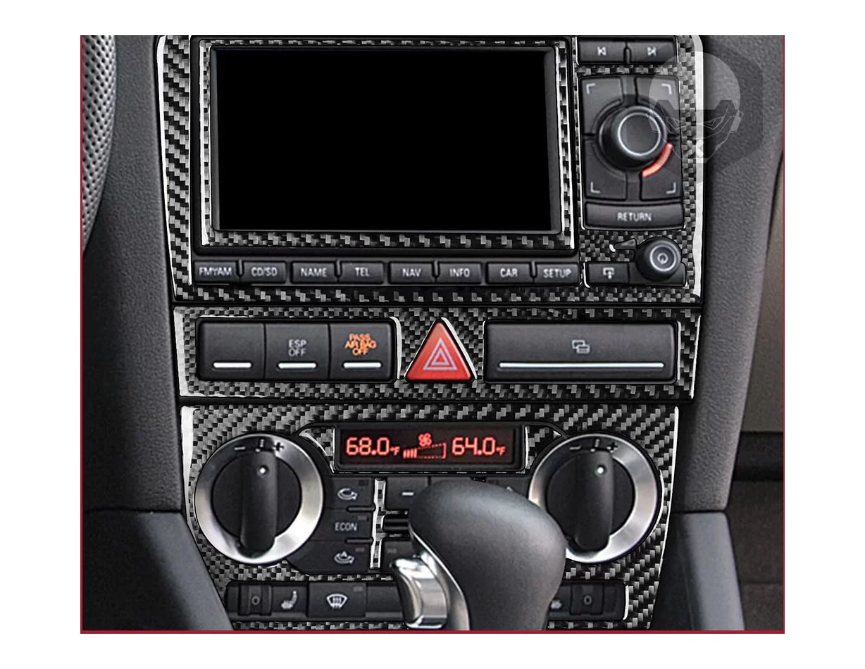 Audi A3 Typ 8P 2006-2014 Súprava obloženia palubnej dosky interiéru 3D Dekor 31 dielov - 1