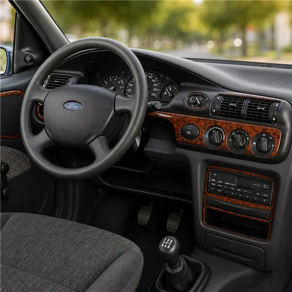 Ford Escord 1995–2000 3D sada dekorov interiéru palubnej dosky 12-dielna