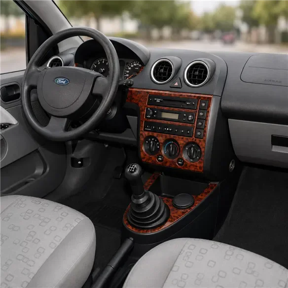 Ford Fiesta 2002–2005 3D sada dekorov interiéru palubnej dosky 7-dielna