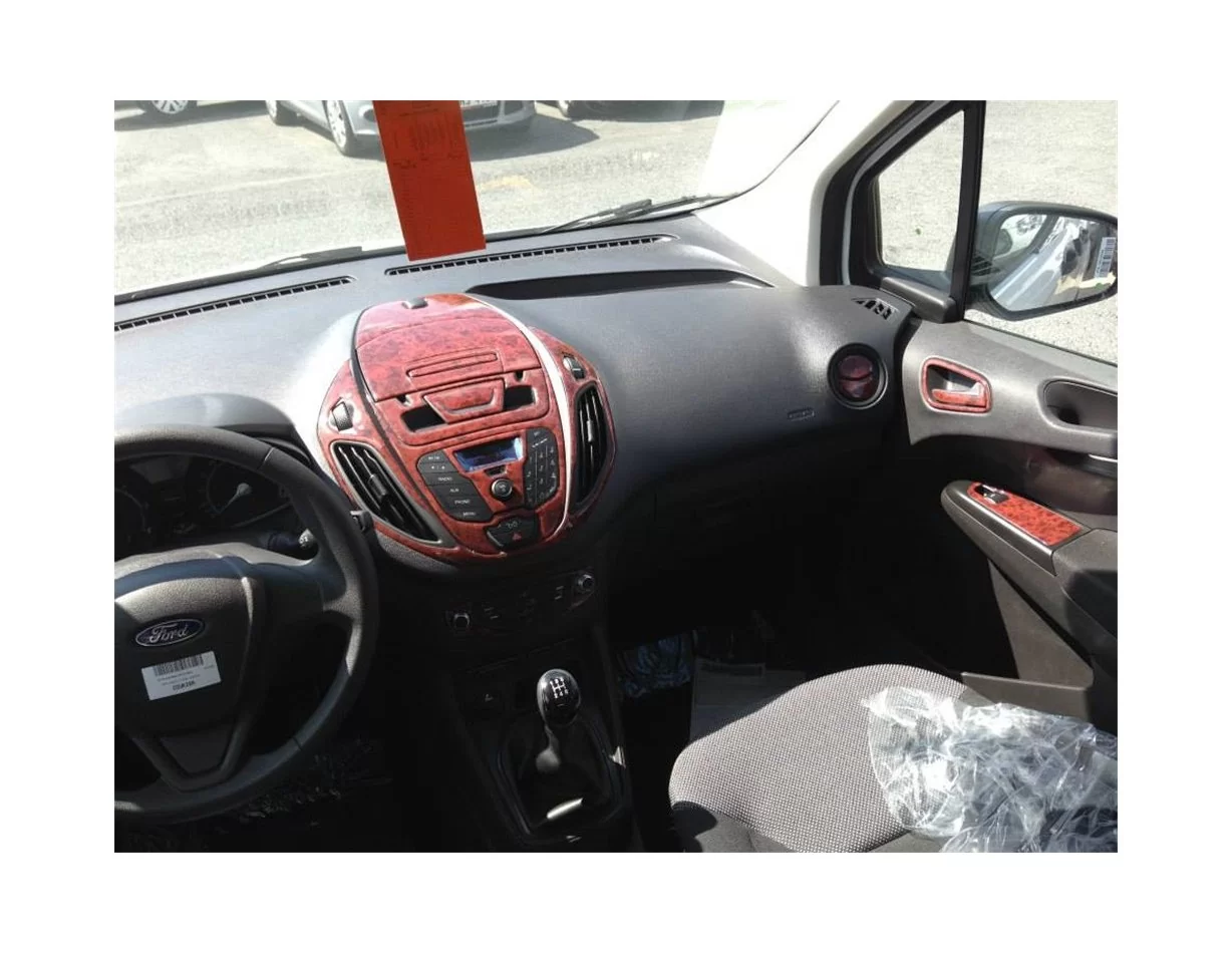Ford Courier 01.2014 Súprava obloženia palubnej dosky interiéru 3D Obloženie palubnej dosky Dekor 30-dielov - 1