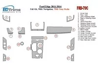 Kompletná súprava Ford Edge 2011-UP, s NAVI, so súpravou vnútornej výbavy rádia Sony BD Dash Trim Kit - 1 Kompletná súprava Ford Edge 2011-UP, s NAVI, so súpravou vnútornej výbavy rádia Sony BD Dash Trim Kit - 1