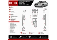 Chrysler Sebring 2003–2006 Coupe; kompletná sada 3D sada dekorov interiéru palubnej dosky kompletná sada / podľa produktového ná