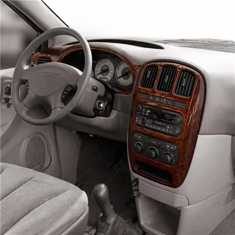 Chrysler Voyager 2001–2007 3D sada dekorov interiéru palubnej dosky 7-dielna 2