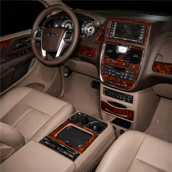 Chrysler Grand Voyager 2011–2016 3D sada dekorov interiéru palubnej dosky 18-dielna