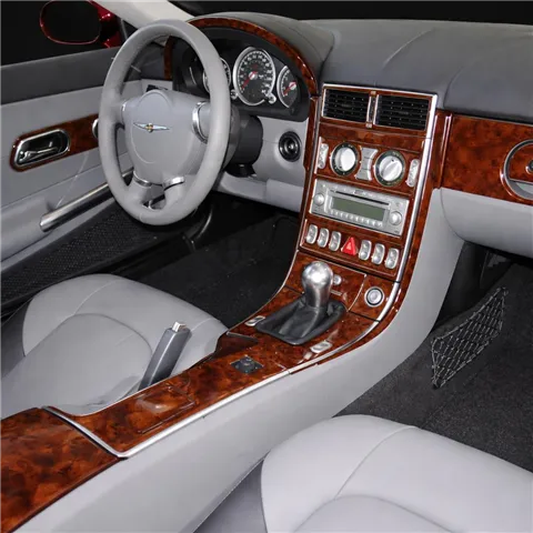 Chrysler Crossfire 2004–2008 3D sada dekorov interiéru palubnej dosky 35-dielna 2