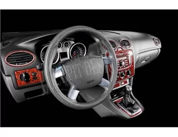 Ford Focus 10.2010 Súprava obloženia palubnej dosky 3D interiéru Dekorácia palubnej dosky 19 dielov - 1