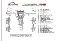 Ford Fusion 2006-2009 s automatickými hodinami, manuálnou prevodovkou a ovládaním klimatizácie interiér BD súprava obloženia pal Ford Fusion 2006-2009 s automatickými hodinami, manuálnou prevodovkou a ovládaním klimatizácie interiér BD súprava obloženia pal