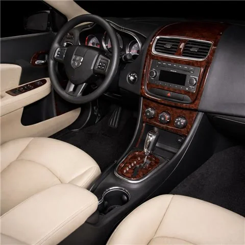 Dodge Avenger 2010-2014 3D dekor palubnej dosky, 15 dielov