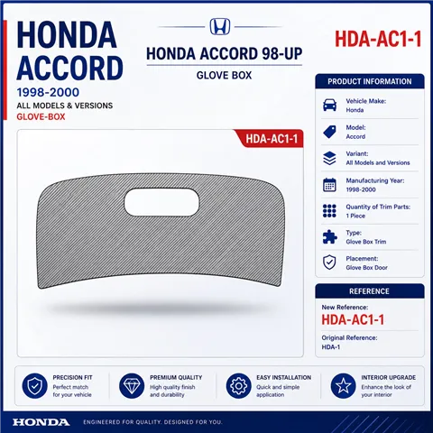 Honda Accord 1998–2000 glowe-box 3D sada dekorov interiéru palubnej dosky 1-dielna