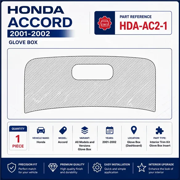 Honda Accord 2001–2002 glowe-box 3D sada dekorov interiéru palubnej dosky 1-dielna