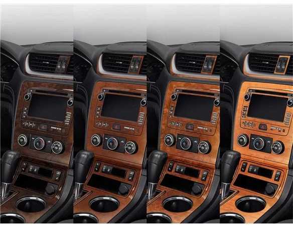 Kompletná sada Ford Kuga 2013-UP, bez NAVI, manuálna klimatizácia Interiér BD Dash Trim Kit