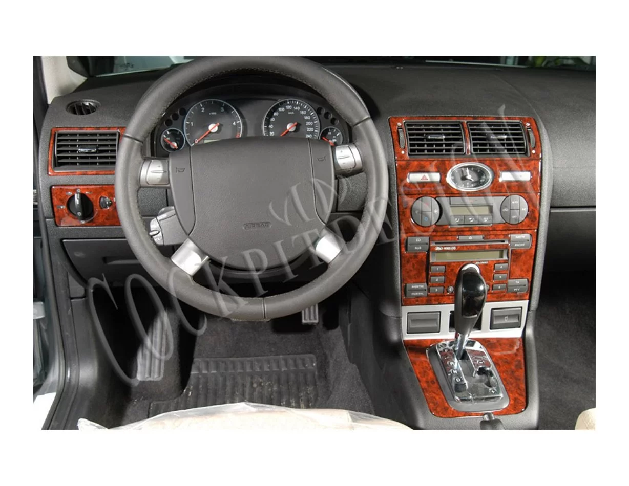Ford Mondeo 06.03-06.06 Súprava obloženia palubnej dosky 3D interiéru Dekorácia palubnej dosky 13 dielov - 1
