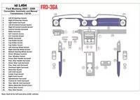 Ford Mustang 2005-2009 Skladacia strecha-Cabrio, Kompletná súprava interiéru BD Dash Dem Kit - 1 Ford Mustang 2005-2009 Skladacia strecha-Cabrio, Kompletná súprava interiéru BD Dash Dem Kit - 1