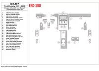 Ford Mustang 2005-2009 Mäkká strecha-kupé, základná súprava interiéru BD Dash Trim Kit - 1 Ford Mustang 2005-2009 Mäkká strecha-kupé, základná súprava interiéru BD Dash Trim Kit - 1