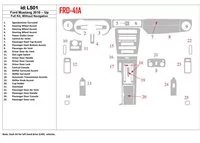 Kompletná sada Ford Mustang 2010-UP, bez súpravy NAVI interiéru BD Dash Trim Kit - 1 Kompletná sada Ford Mustang 2010-UP, bez súpravy NAVI interiéru BD Dash Trim Kit - 1