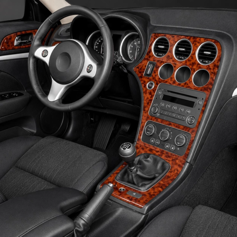 Alfa Romeo 159 2005+ 3D dekor palubnej dosky, 8 dielov