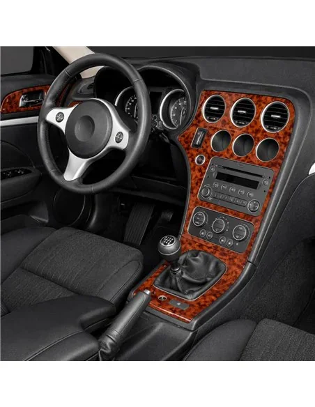 Alfa Romeo 159 2005+ 3D dekor palubnej dosky, 8 dielov
