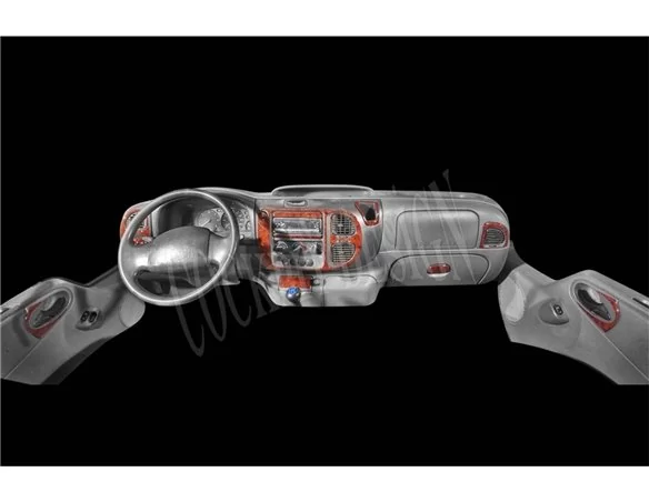 Ford Transit 03.00-08.06 Súprava obloženia palubnej dosky 3D interiéru Dekorácia palubnej dosky 12 dielov - 1