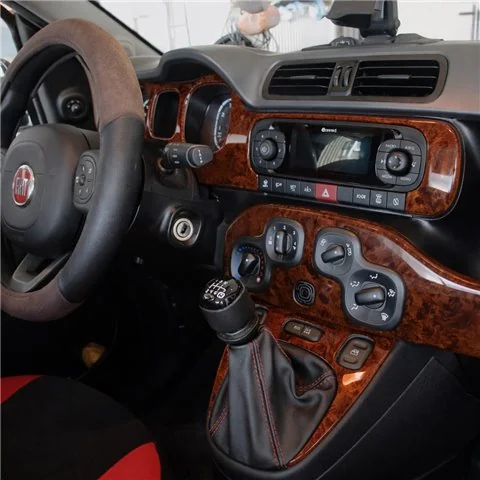 Fiat Panda 2013-2023 3D dekor palubnej dosky, 10 dielov