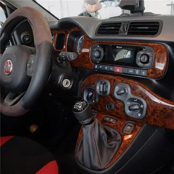 Fiat Panda 2013-2023 3D dekor palubnej dosky, 10 dielov