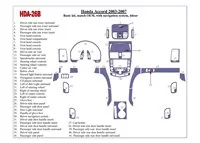 Základná sada Honda Accord 2003-2007, zhoda OEM, so systémom NAVI, 4-dverový interiér BD Dash Trim Kit - 1 Základná sada Honda Accord 2003-2007, zhoda OEM, so systémom NAVI, 4-dverový interiér BD Dash Trim Kit - 1