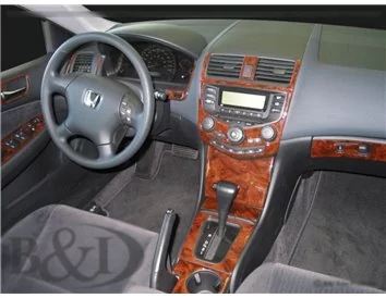 Honda Accord 2003-2007, kompletná súprava, automatická prevodovka, automatická klimatizácia, 2-dverový interiér BD Dash Trim Kit