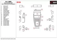 Audi A4 2005-2008 Súprava obloženia interiéru automatickej prevodovky BD - 1