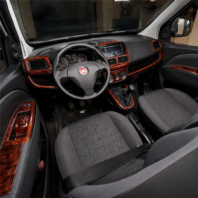 Fiat Doblo 2009+ 3D dekor palubnej dosky, 27 dielov