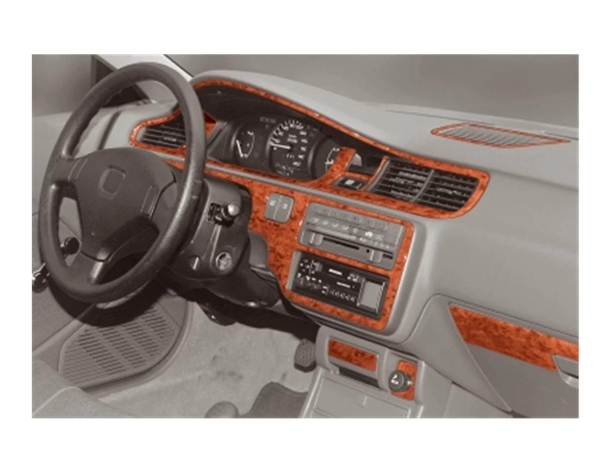 Honda Civic 09.92-01.95 Súprava obloženia palubnej dosky 3D interiéru Dekorácia palubnej dosky 14 dielov - 1